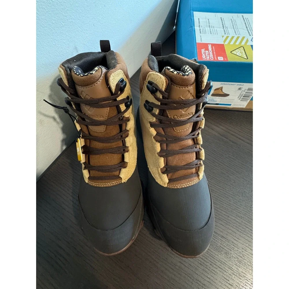 Columbia Expeditionist Shield Mens Size 7 Brown Waterproof 200g Insulated Boot